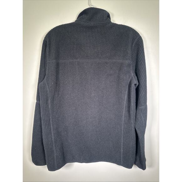 Mountain Hardware Explore Fleece Half Zip Mens S Waffle Texture Black Outdoors - Picture 2 of 8